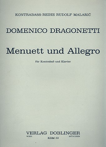 Menuett und Allegro für  Kontrabass und Klavier  