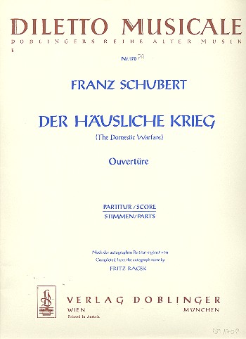 Der häusliche Krieg&nbsp;&nbsp;Ouvertüre für Orchester&nbsp;&nbsp;Partitur