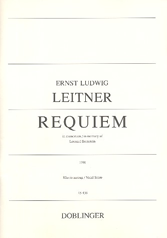 Requiem in memoriam of Leonard Bernstein  für Soli, gem Chor und Orchester  Klavierauszug