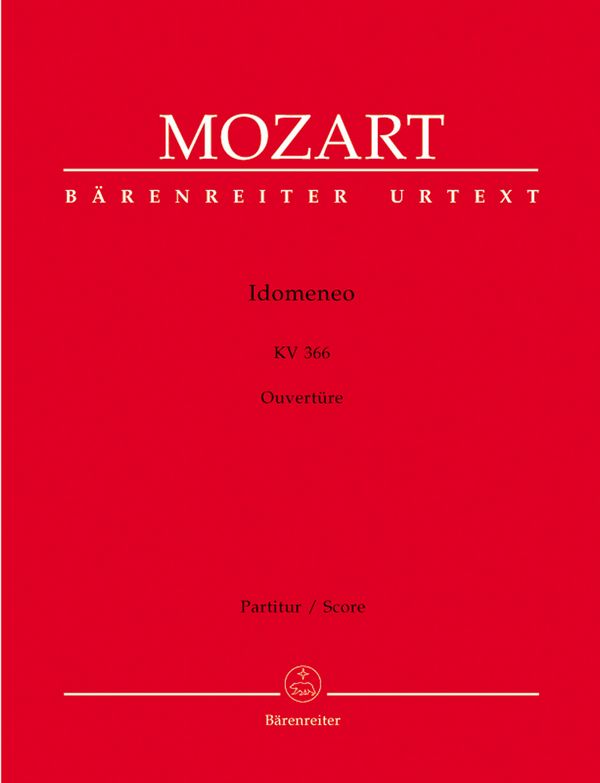 Idomeneo KV366 Ouverture für Orchester&nbsp;&nbsp;Partitur&nbsp;&nbsp;