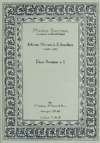 Sonate Nr.2 a 5&nbsp;&nbsp;für 2 Violinen, 3 Violen und Bc.&nbsp;&nbsp;Partitur und Stimmen