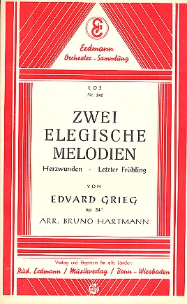 2 elegische Melodien op.34,1  für Salonorchester  