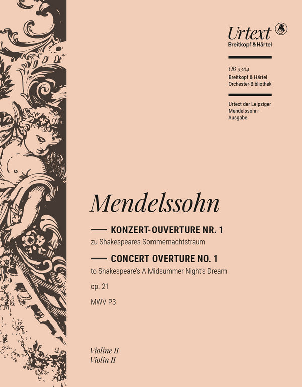 Konzert-Ouverture Nr.1 zu Shakespeares 'Sommernachtstraum' op.21&nbsp;&nbsp;für Orchester&nbsp;&nbsp;Violine 2