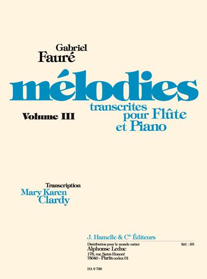 Melodies vol.3 pour flute et piano&nbsp;&nbsp;Clardy, Mary Karen, arr.&nbsp;&nbsp;