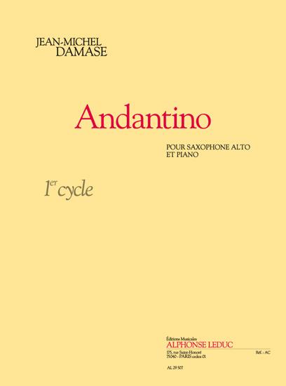 Andantino 1er cycle  pour saxophone alto et piano  