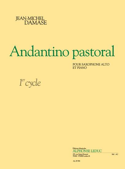Andantino pastoral 1er cycle pour  saxophone alto et piano  