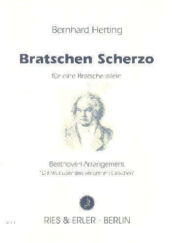 Bratschen Scherzo für Bratsche solo&nbsp;&nbsp;Beethoven-Arrangement`Die Wut über den&nbsp;&nbsp;verlorenen Groschen´