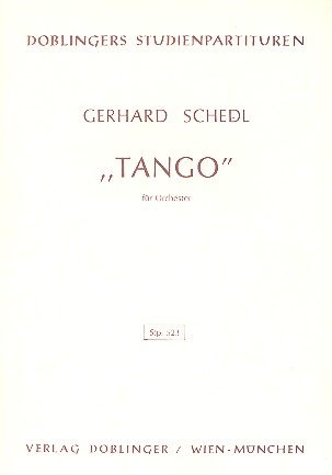 Tango für Orchester  Studienpartitur  