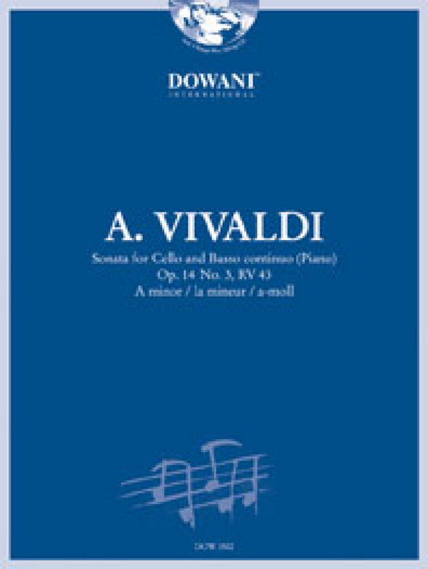 Sonate a-Moll op.14,3 RV43 (+CD)&nbsp;&nbsp;für Violoncello und CD&nbsp;&nbsp;