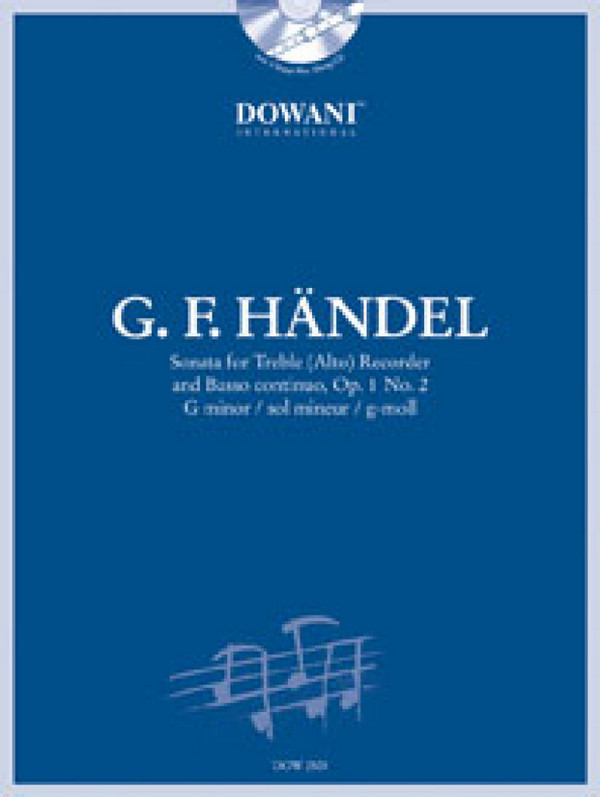 Sonate g-Moll op.1,2 (+CD) für Altblockflöte&nbsp;&nbsp;und Bc.&nbsp;&nbsp;