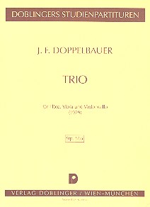 Trio für Flöte, Violine und Violoncello&nbsp;&nbsp;Studienpartitur&nbsp;&nbsp;