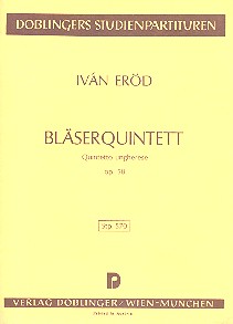 Quintett op.58 für Flöte, Oboe,  Klarinette, Horn und Fagott  Studienpartitur