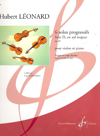 Solo progressif D sol majeur&nbsp;&nbsp;op.62 pour violon et piano&nbsp;&nbsp;Comentale, G., arr.
