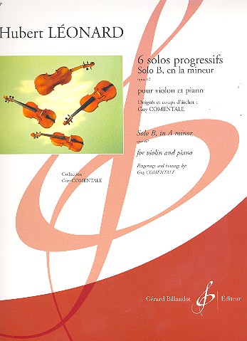 Solo progressif B la mineur&nbsp;&nbsp;op.62 pour violon et piano&nbsp;&nbsp;Comentale, G., arr.