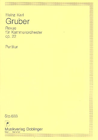 Revue op.22 für Kammerorchester  Studienpartitur  