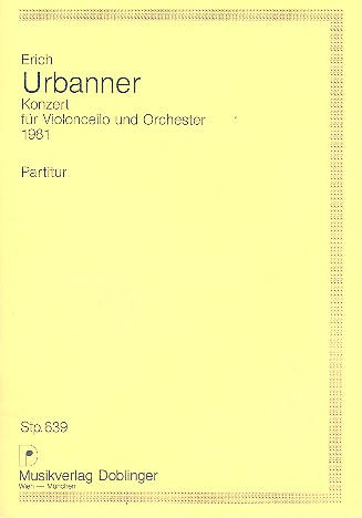 Konzert für Violoncello und Orchester  Studienpartitur  