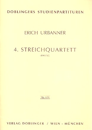 Streichquartett Nr.4 Studienpartitur    
