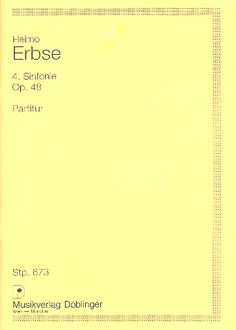 Sinfonie Nr.4 op.48 für Orchester  Studienpartitur  
