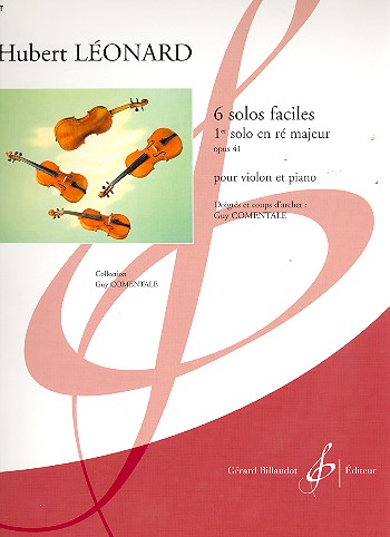 Solo re majeur no.1 op.41 pour&nbsp;&nbsp;violon et piano&nbsp;&nbsp;Comentale, Guy, arr.