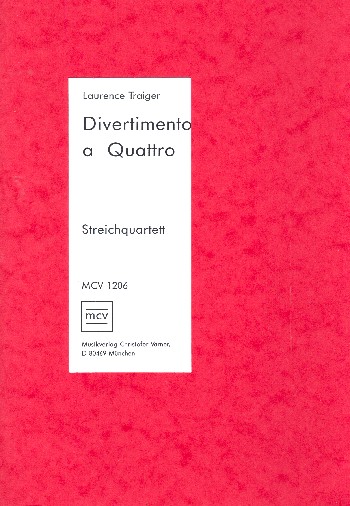 Divertimento a quattro  für Streichquartett  Partitur und Stimmen