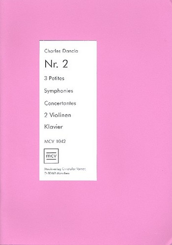 3 kleine konzertante Sinfonien Nr.2  für 2 Violinen und Klavier  