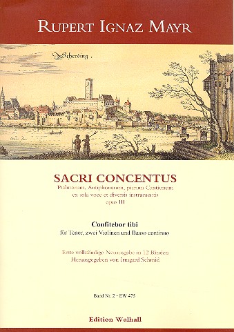 Confitebor tibi  für Tenor, 2 Violinen und Bc  2 Partituren und Stimmen