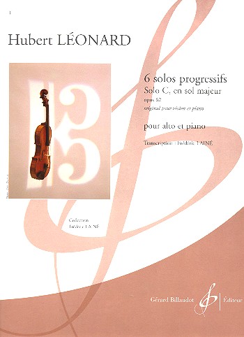 Solo C sol majeur op.62&nbsp;&nbsp;pour alto et piano&nbsp;&nbsp;6 solos progressifs op.62,3