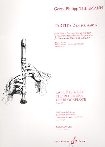Partita sol majeur no.2&nbsp;&nbsp;pour flute a bec soprano et&nbsp;&nbsp;clavecin