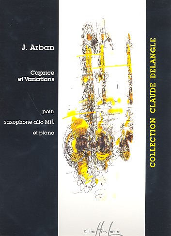Caprice et variations pour  saxophone alto et piano  Collection Claude Delangle
