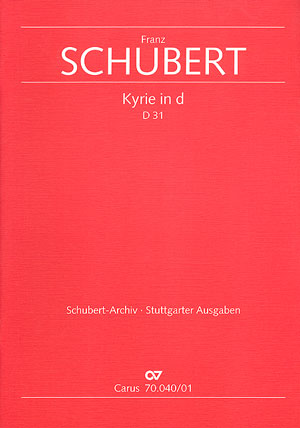 Kyrie d-moll D31 für Soli (ST), gem Chor&nbsp;&nbsp;und Orchester, Partitur&nbsp;&nbsp;