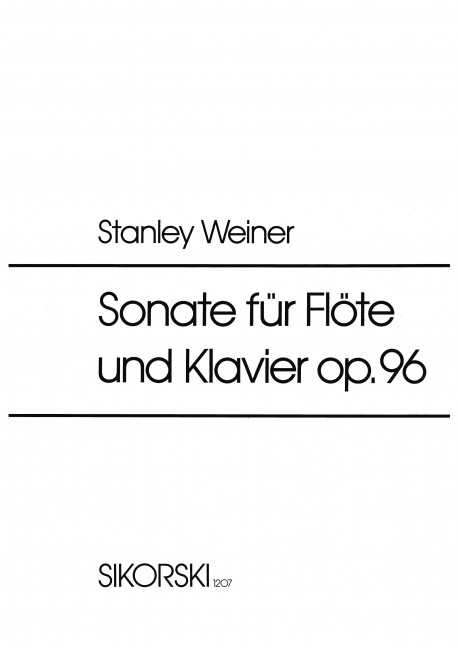 Sonate op.96&nbsp;&nbsp;für Flöte und Klavier&nbsp;&nbsp;
