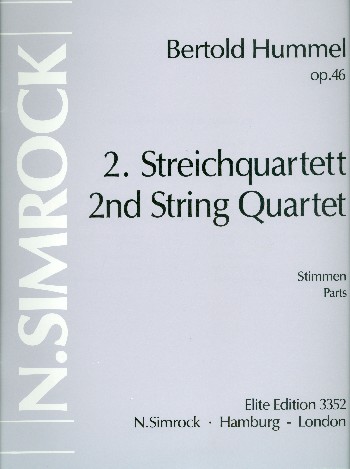 Streichquartett Nr.2 op.46&nbsp;&nbsp;&nbsp;&nbsp;Stimmen