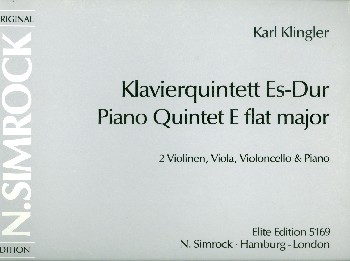 Quintett Es-Dur&nbsp;&nbsp;für 2 Violinen, Viola, Violoncello und Klavier&nbsp;&nbsp;Stimmen
