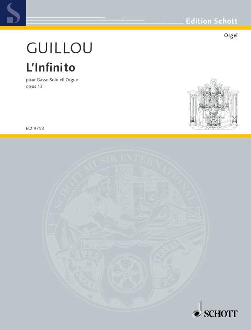 L'Infinito op. 13  für Bass und Orgel  