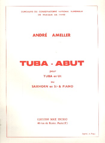 Tuba-Abut  pour tuba en ut (saxhornen si b) et piano  