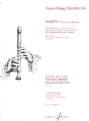 Partita mi mineur no.5&nbsp;&nbsp;pour flute a bec soprano et clavecin&nbsp;&nbsp;