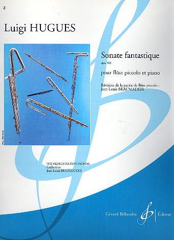 Sonate fantastique op.100  pour flute piccolo et piano  