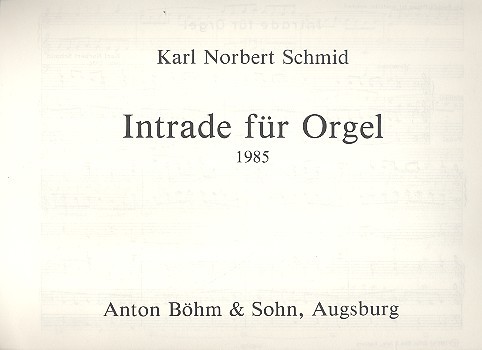 Intrade&nbsp;&nbsp;für Orgel&nbsp;&nbsp;