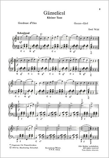 Gänseliesl kleiner Tanz für  Akkordeon  