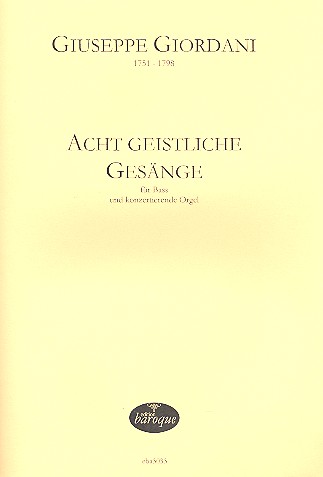 8 geistliche Gesänge für Bass und Orgel&nbsp;&nbsp;&nbsp;&nbsp;