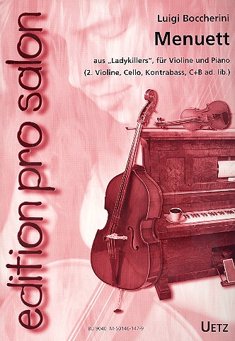 Menuett aus Ladykillers für Violine und Klavier&nbsp;&nbsp;(2. Violine, Cello, Kontrabass, CB ad.lib.)&nbsp;&nbsp;