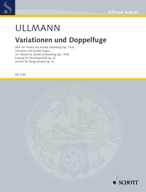 Variationen und Doppelfuge op. 3c  für Streichquartett  Partitur und Stimmen