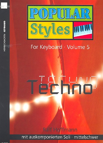 Popular Styles for K eyboard&nbsp;&nbsp;vol.5: Techno&nbsp;&nbsp;