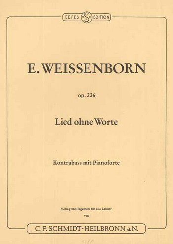 Lied ohne Worte  für Kontrabass und Klavier  