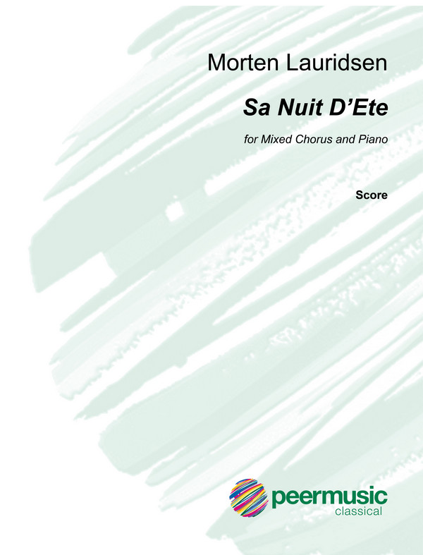 Sa Nuit d'Été  for mixed chorus and piano  score