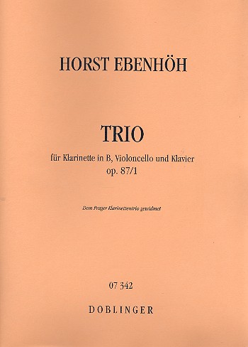 Trio op.87,1 für Klarinette,&nbsp;&nbsp;Violoncello und Klavier&nbsp;&nbsp;