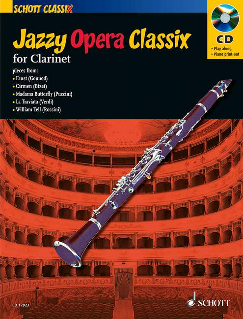 Jazzy Opera Classix (+CD)&nbsp;&nbsp;for clarinet&nbsp;&nbsp;