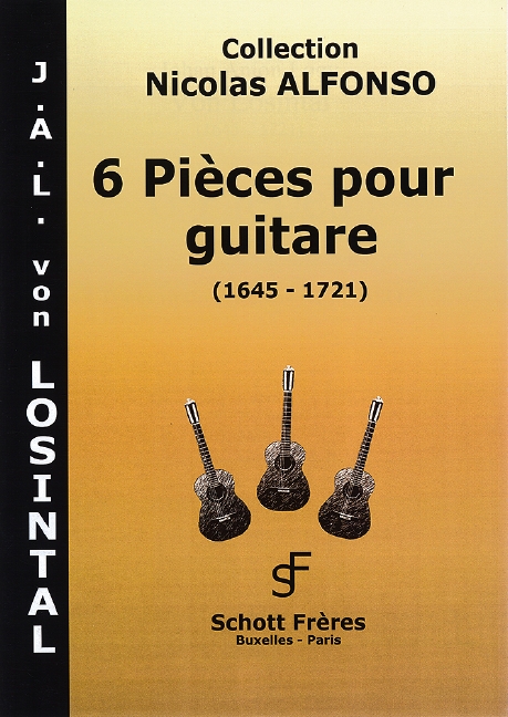 6 pieces pour guitare  Alfonso, Nicolas, arr.  