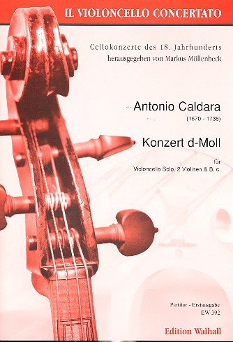 Konzert d-Moll&nbsp;&nbsp;für Violoncello solo, 2 Violinen und Bc&nbsp;&nbsp;Partitur