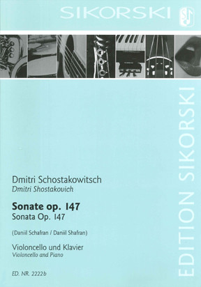 Sonate op.147  für Violoncello und Klavier  